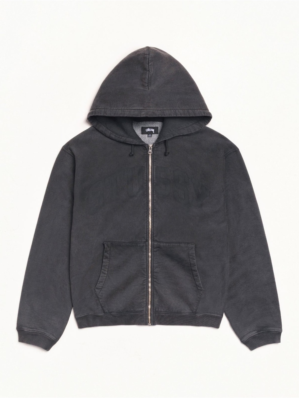 STUSSY FADED GRAPHIC ZIP HOODIE